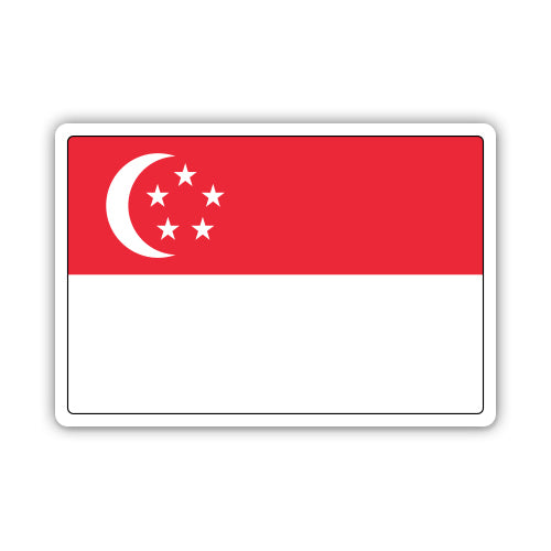 Singapore Flag Sticker