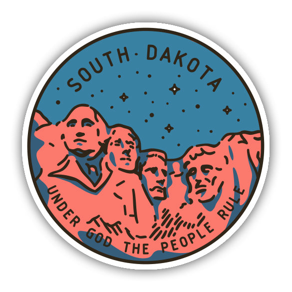 South Dakota Mount Rushmore Sticker