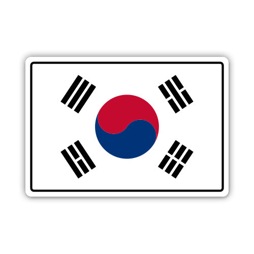 South Korea Flag Sticker
