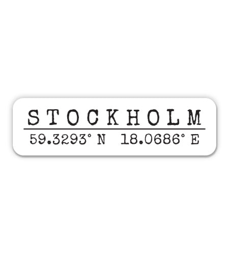 Stockholm Sweden Sticker
