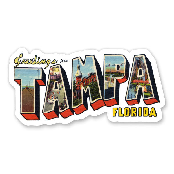 Greetings from Tampa Florida Sticker