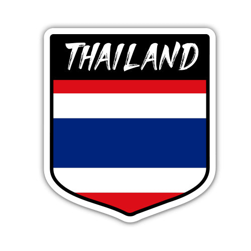 Thailand Flag Shield Sticker