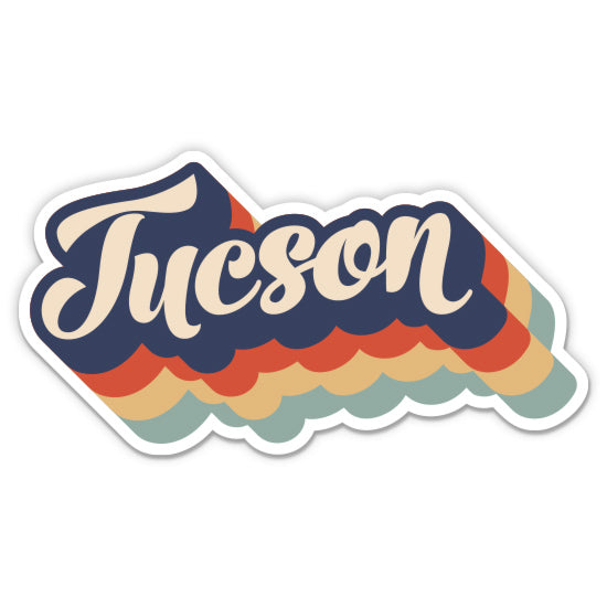 Tucson Arizona Retro Sticker