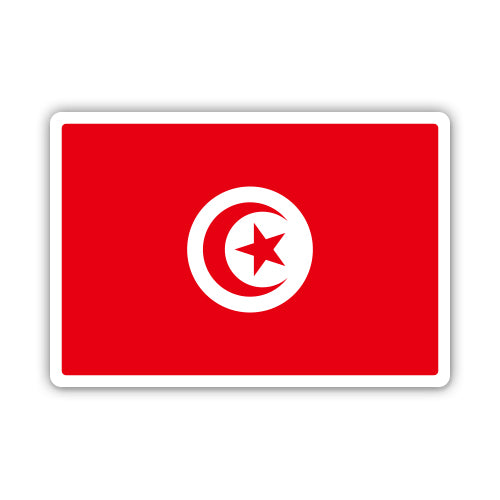 Tunisia Flag Sticker
