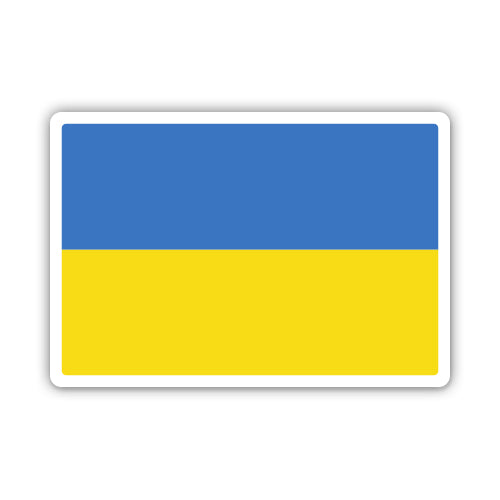 Ukraine Flag Sticker