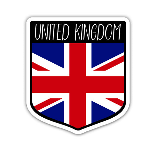 United Kingdom Flag Shield Sticker