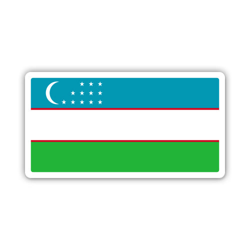 Uzbekistan Flag Sticker