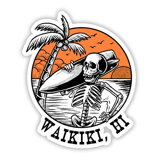 Waikiki Hawaii Sticker