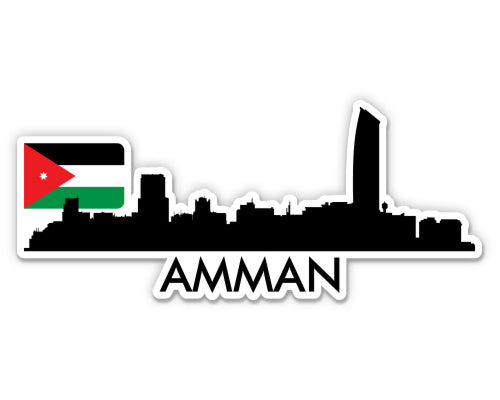 Amman Jordan Skyline Sticker