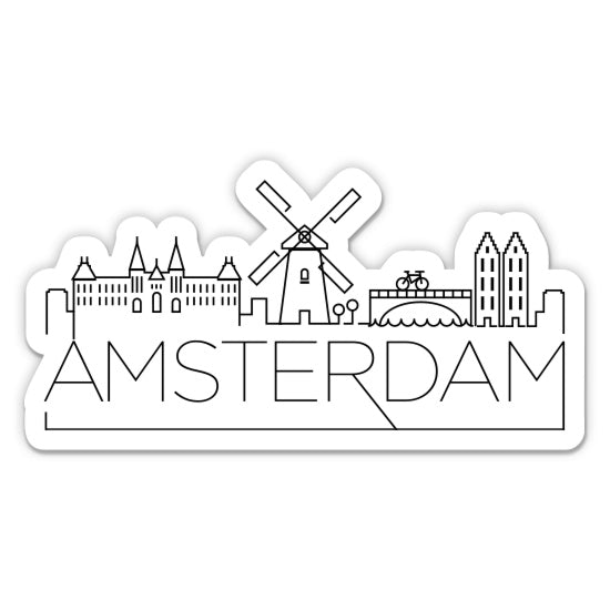 Amsterdam Netherlands Sticker