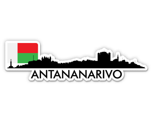 Antananarivo Madagascar Skyline Sticker