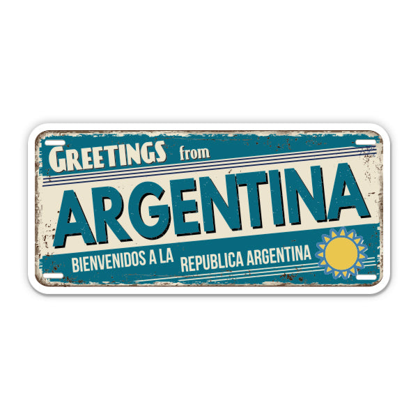 Greetings from Argentina Sticker