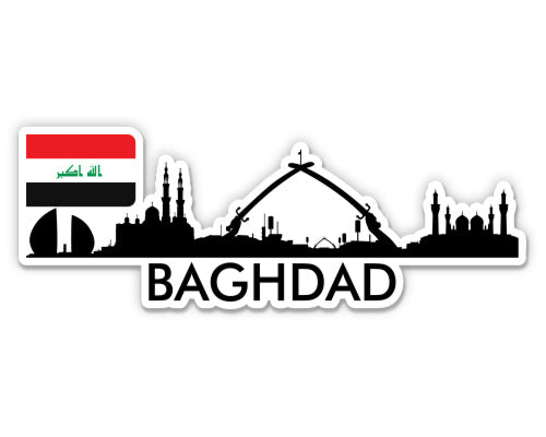 Baghdad Iraq Skyline Sticker