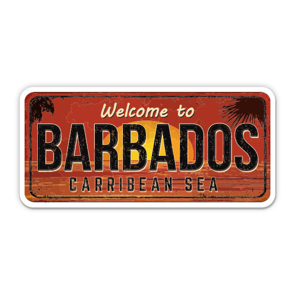 Welcome to Barbados Sticker