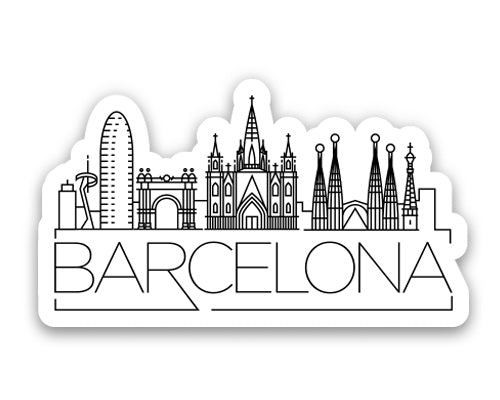 Barcelona Spain Sticker