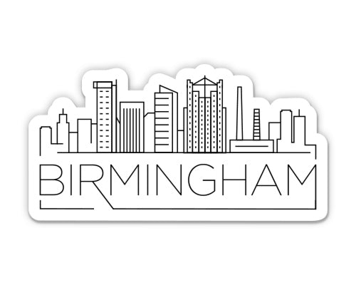 Birmingham Alabama City Skyline Sticker