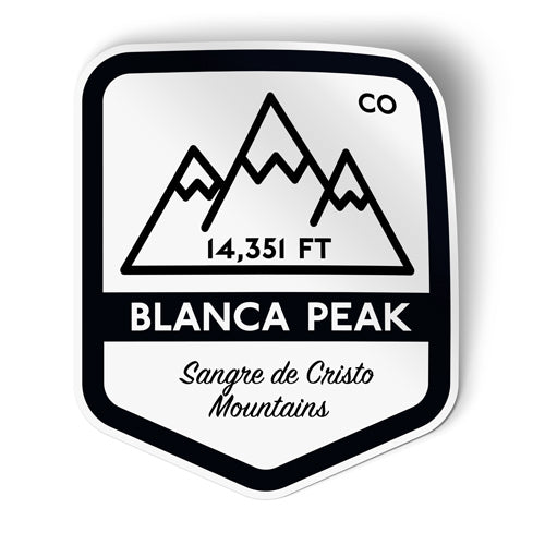 Blanca Peak Colorado Sticker