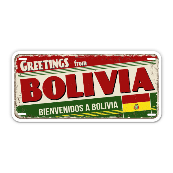Greetings from Bolivia Sticker
