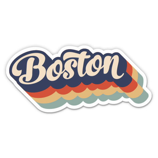 Boston Retro Sticker