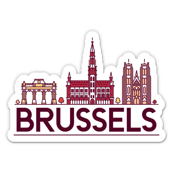 Brussels Belgium Sticker