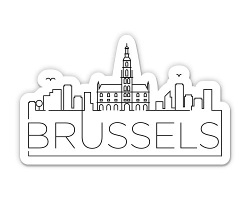 Brussels Belgium Sticker