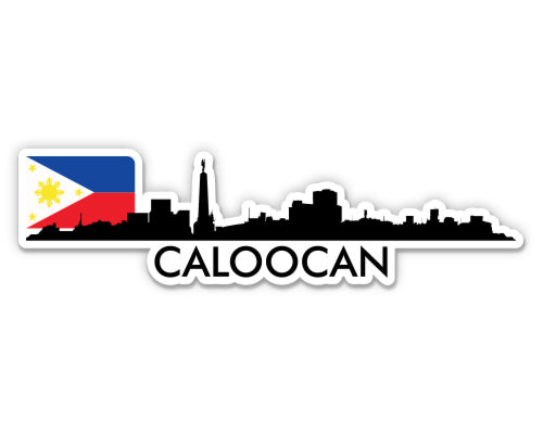 Caloocan Philippines Skyline Sticker