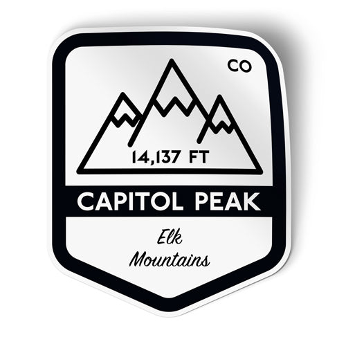 Capitol Peak Colorado Sticker