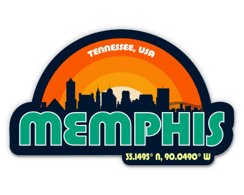 Memphis Tennessee Skyline Sticker