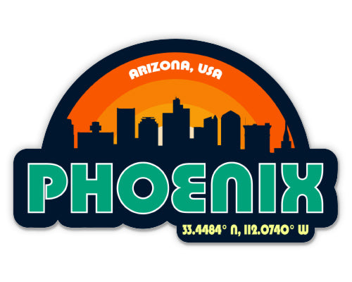 Phoenix Arizona Skyline Sticker