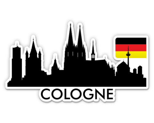 Cologne Germany City Skyline Sticker