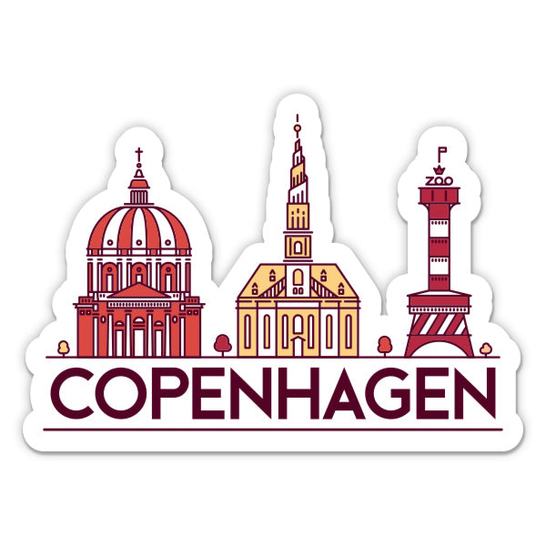 Copenhagen Denmark Sticker