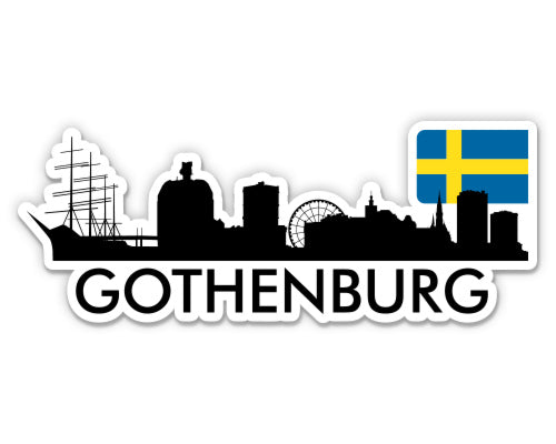 Gothenburg Sweden City Skyline Sticker