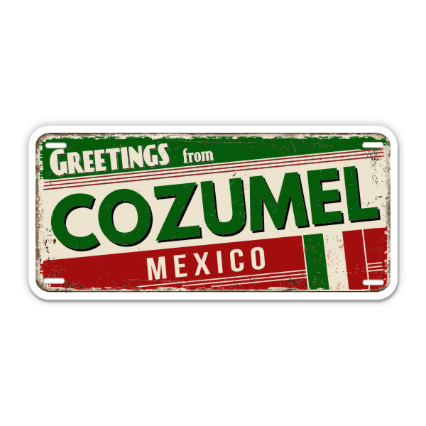 Greetings from Cozumel Mexico Sticker
