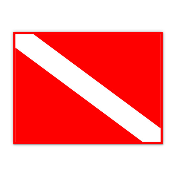 Scuba Diving Flag Dive Diver Sticker