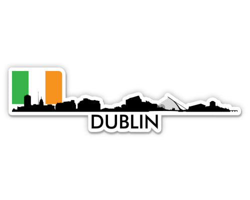 Dublin Ireland Skyline Sticker