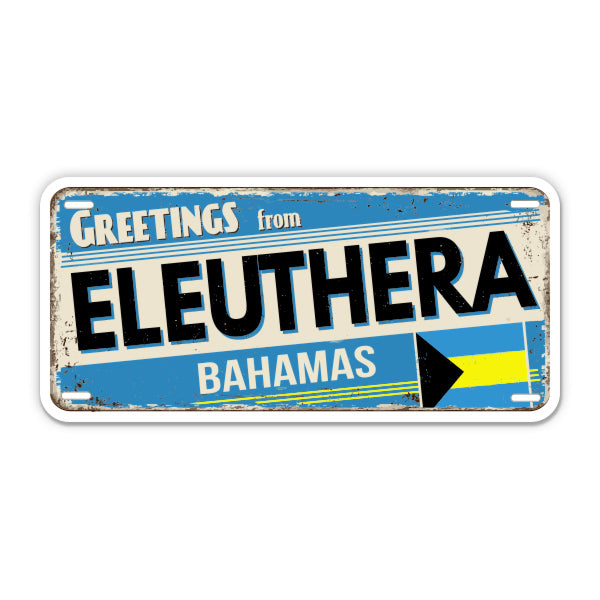 Greetings from Eleuthera Bahamas Sticker
