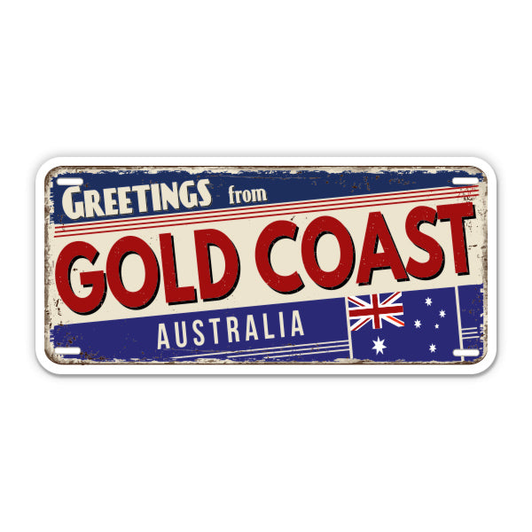 Greetings from Gold Coast Australia Sticker