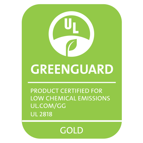 product certified for low chemical emissions