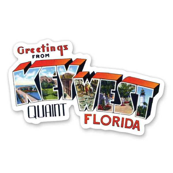 Greetings from Key West Florida Sticker