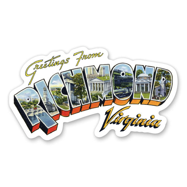 Greetings from Richmond Virginia Sticker