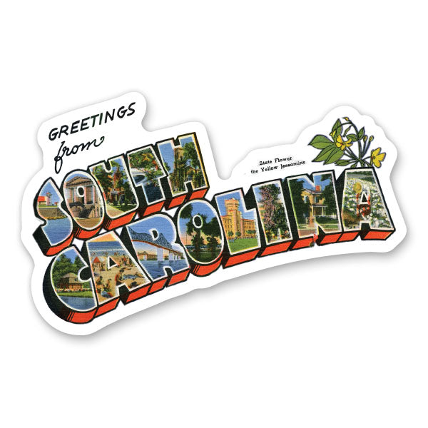 Greetings from South Carolina Sticker