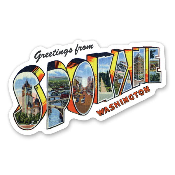 Greetings from Spokane Washington Sticker