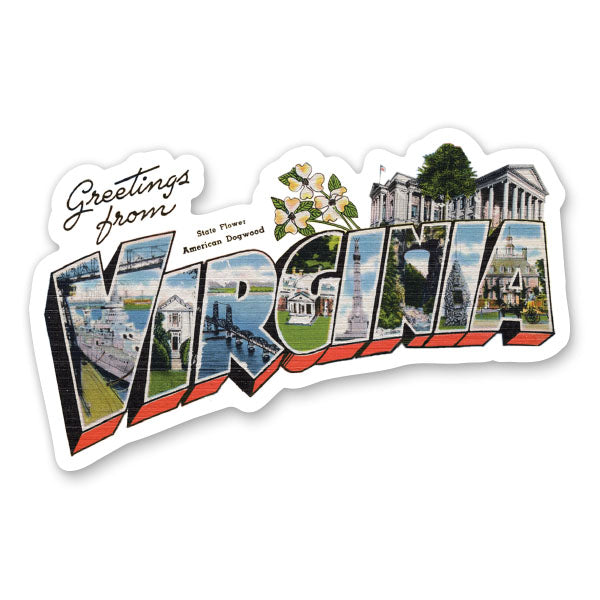 Greetings from Virginia Sticker