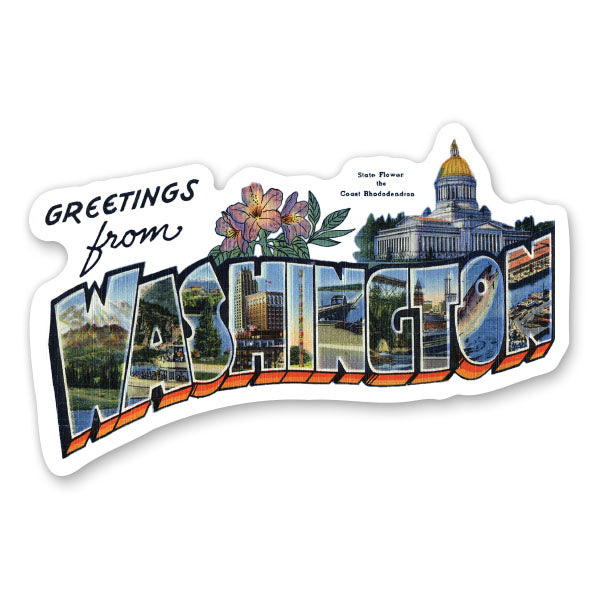 Greetings from Washington Sticker
