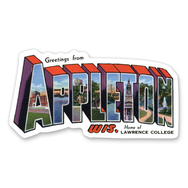 Greetings from Appleton Wisconsin Sticker