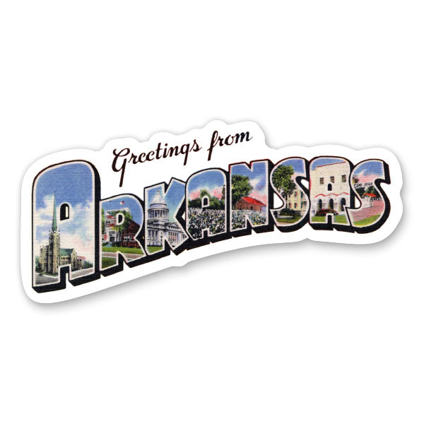 Greetings from Arkansas Sticker