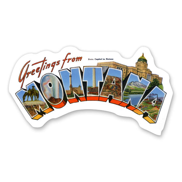 Greetings from Montana Sticker