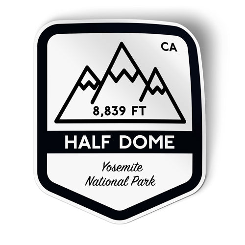 Half Dome Yosemite Sticker