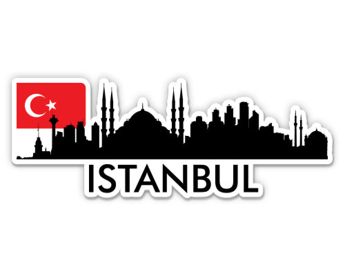 Istanbul Turkey City Skyline Sticker