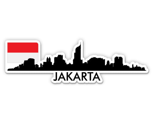 Jakarta Indonesia Skyline Sticker